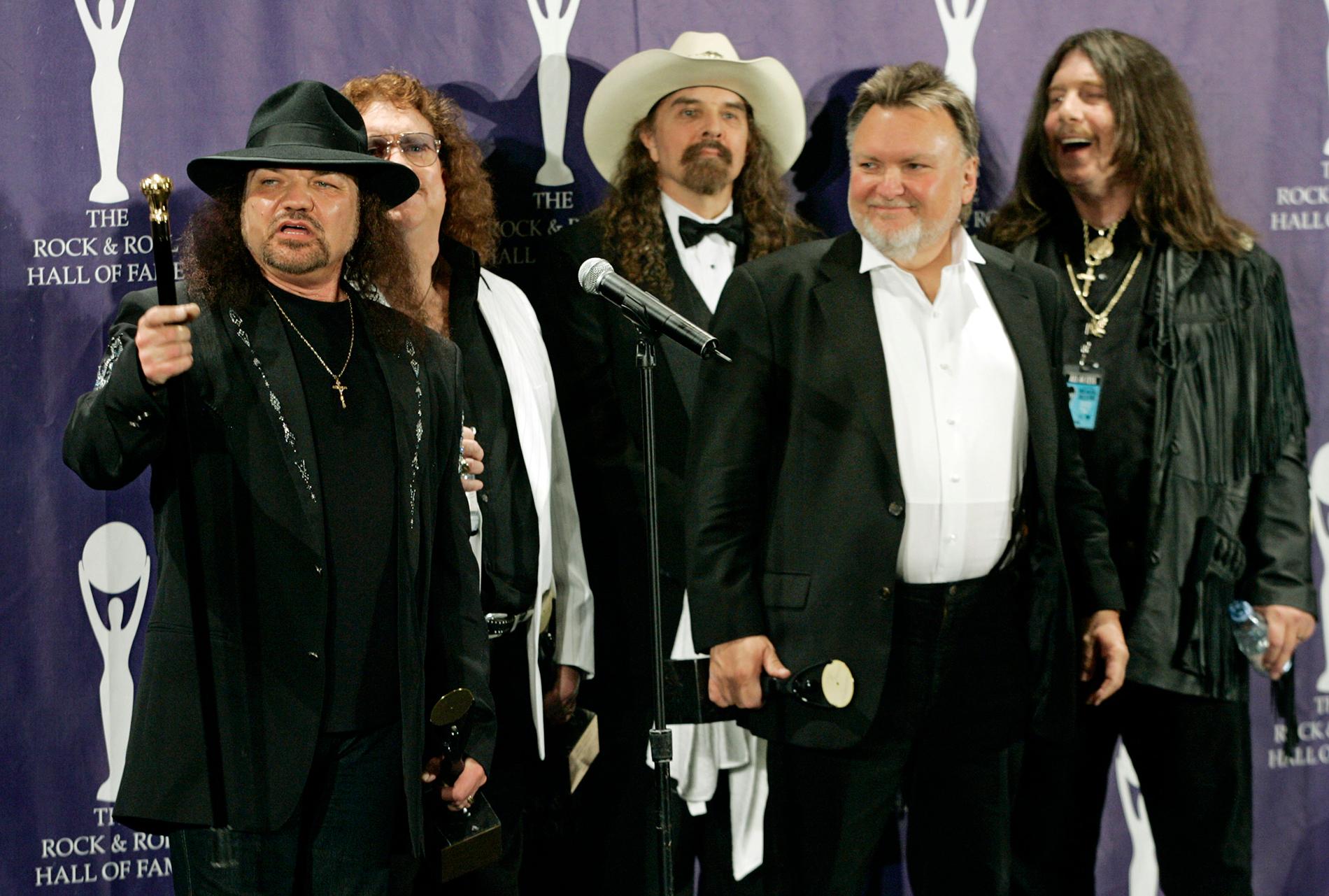 Lynyrd Skynyrd-medlemmarna 2006: Gary Rossington, Billy Powell, Artimus Pyle, Ed King and Bob Burns.