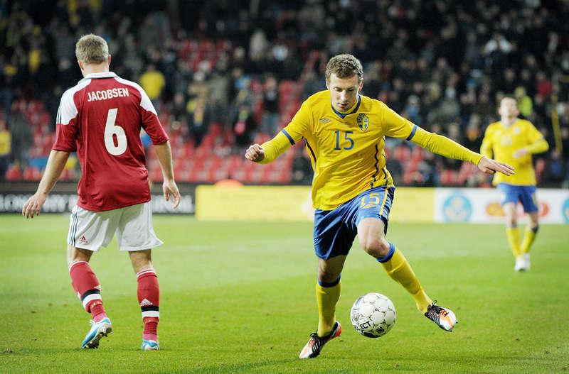 Tillbaka Alexander Gerndt under en landskamp mot Danmark 2011. Nu är han tillbaka i lands­laget när Sverige möter Irland i VM-kvalet 22 mars.