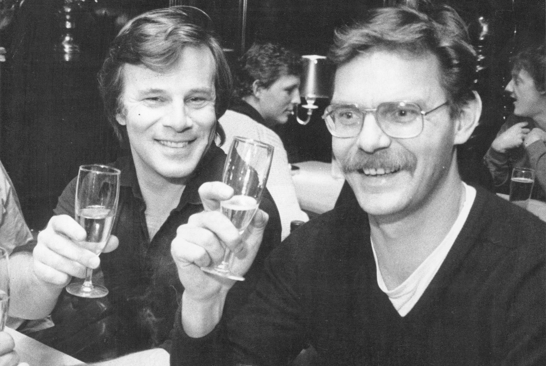 Jan Guillou och Jan Skytte anno 1984.