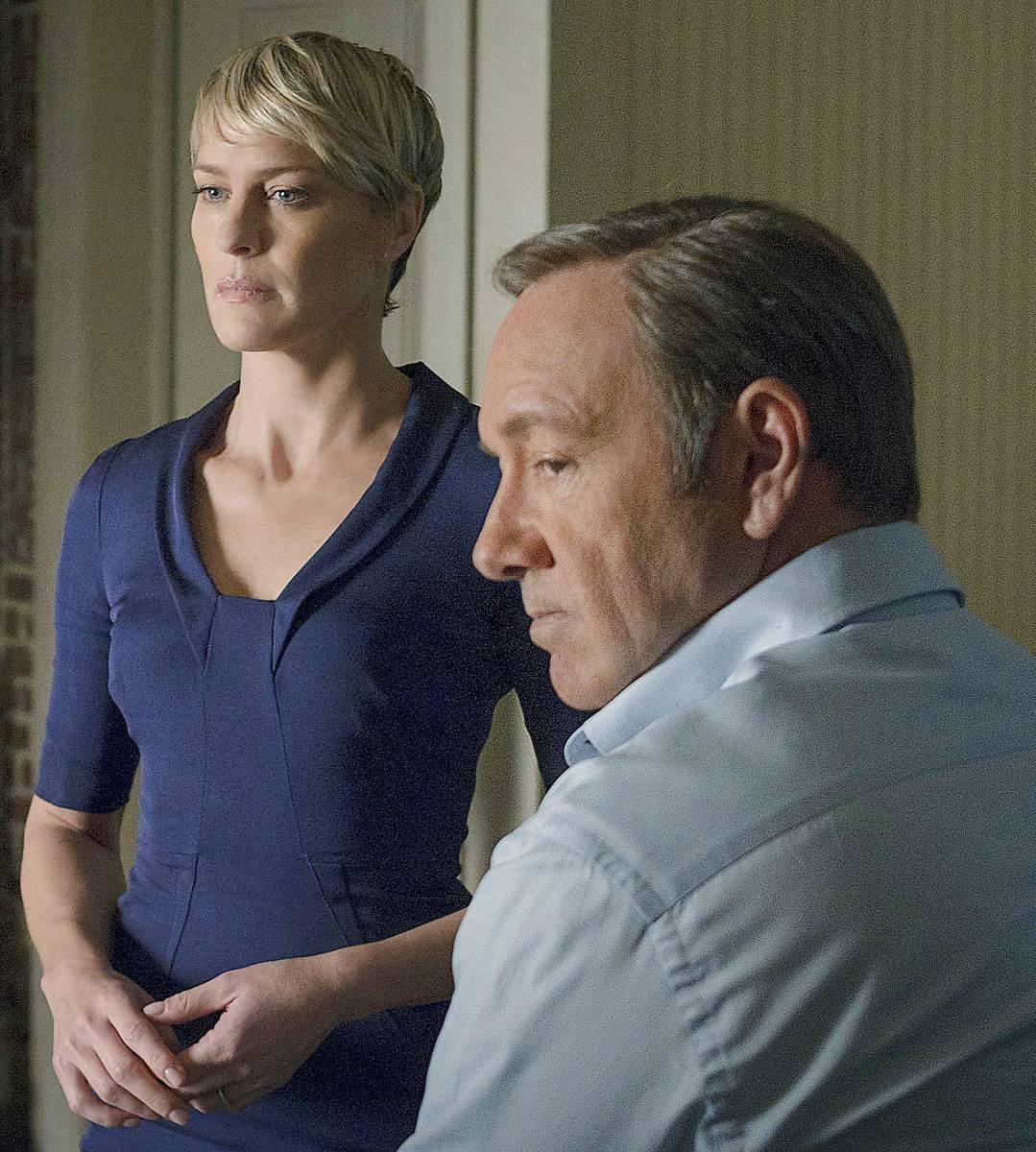 Robin Wright och Kevin Spacey i ”House of cards”.