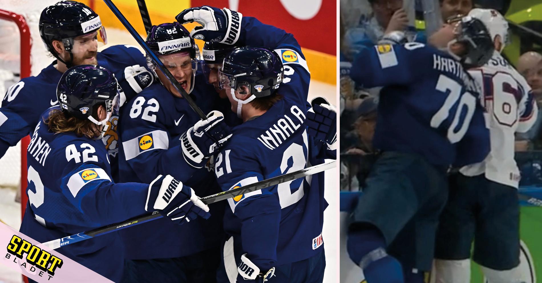 Finland vann enkelt över USA efter matchstraff