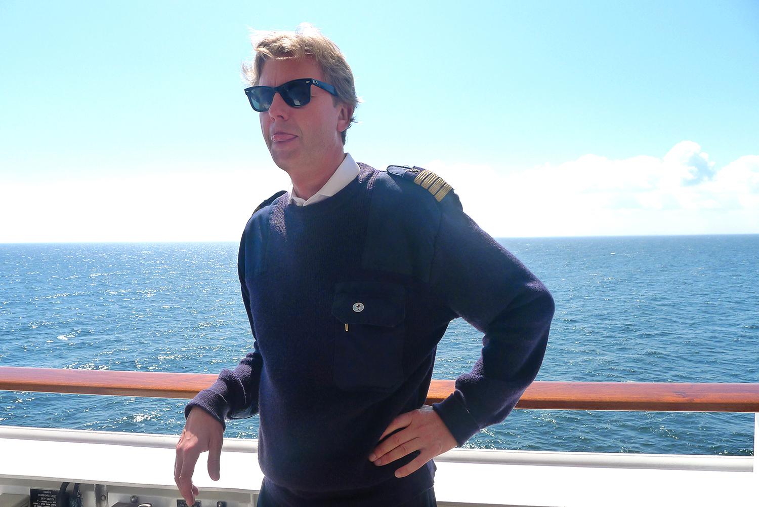 Ulf Wolter, kapten på Europa 2, är väldigt nöjd med fartygets seglingar till över 40 länder på 13 månader.