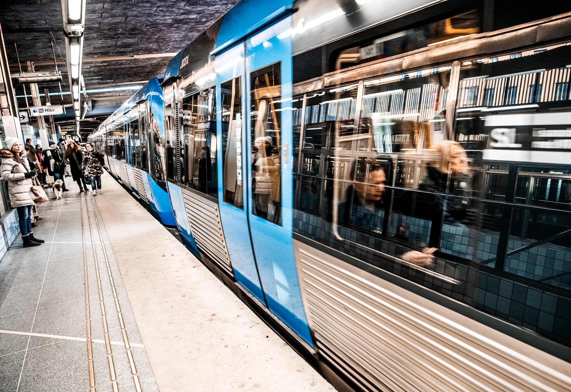 Tunnelbanan i Stockholm.