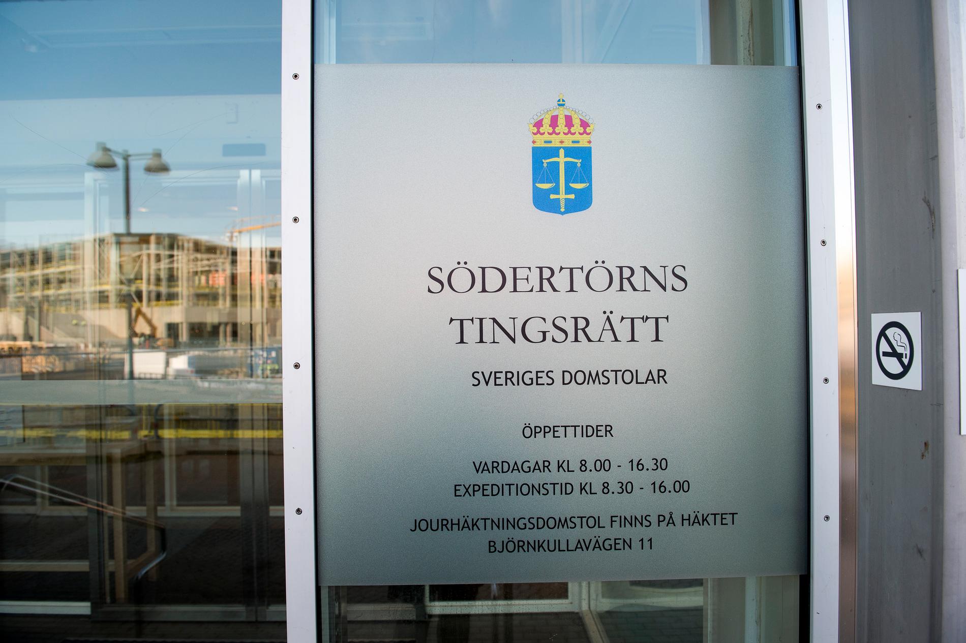 Södertörns tingsrätt i Huddinge kommun söder om Stockholm. Arkivbild.