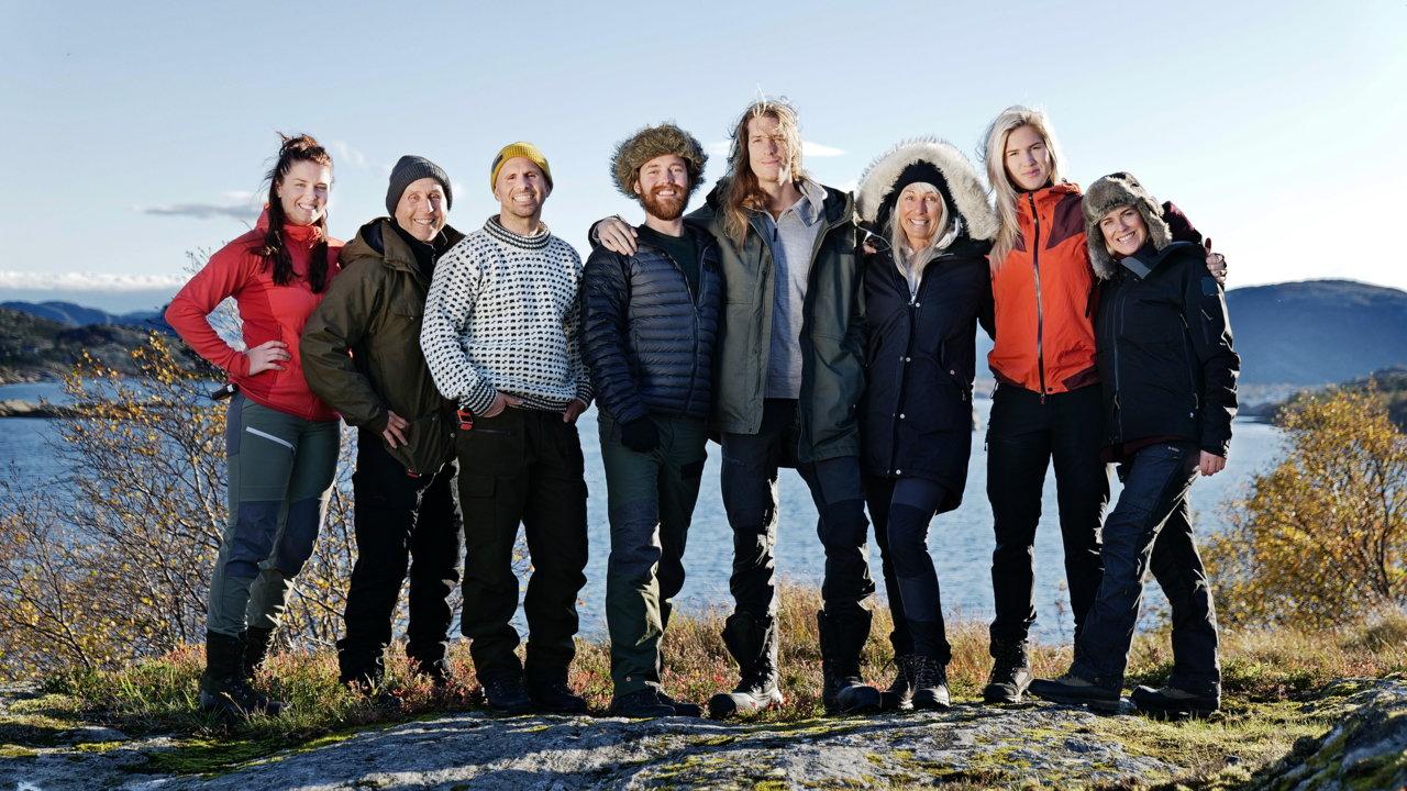 Åtta deltagare tävlar i Discovery Plus nya äventyrsprogram "Ensam i vildmarken". Pressbild.