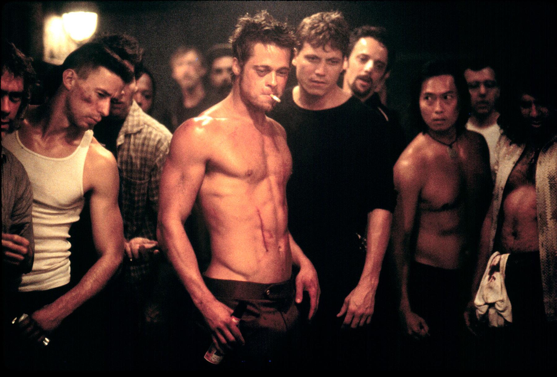 Brad Pitt som ”Tyler Durden” i filmatiseringen av Chuck Palahniuks roman ”Fight club”.