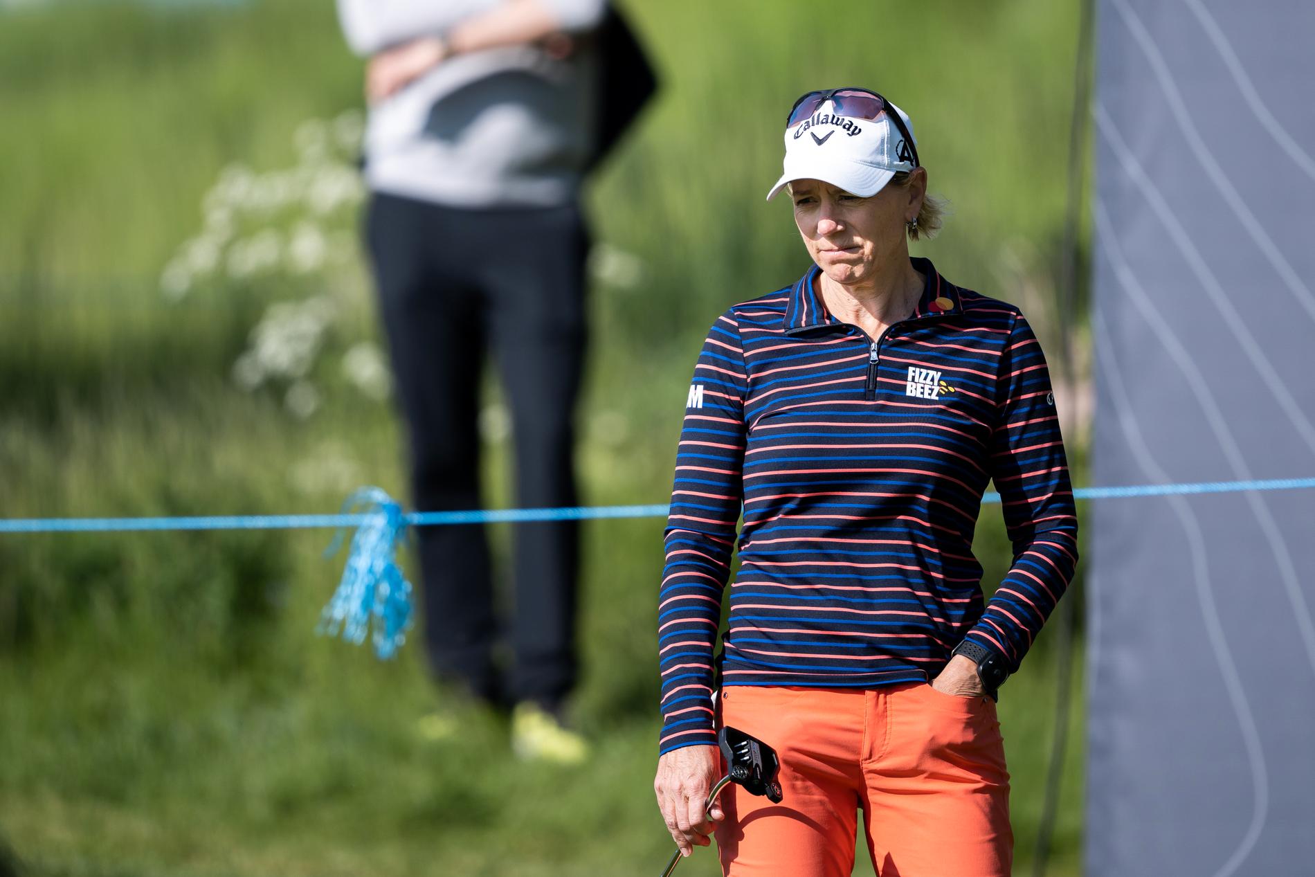 Annika Sörenstam hade en tung fredag på Ullna.