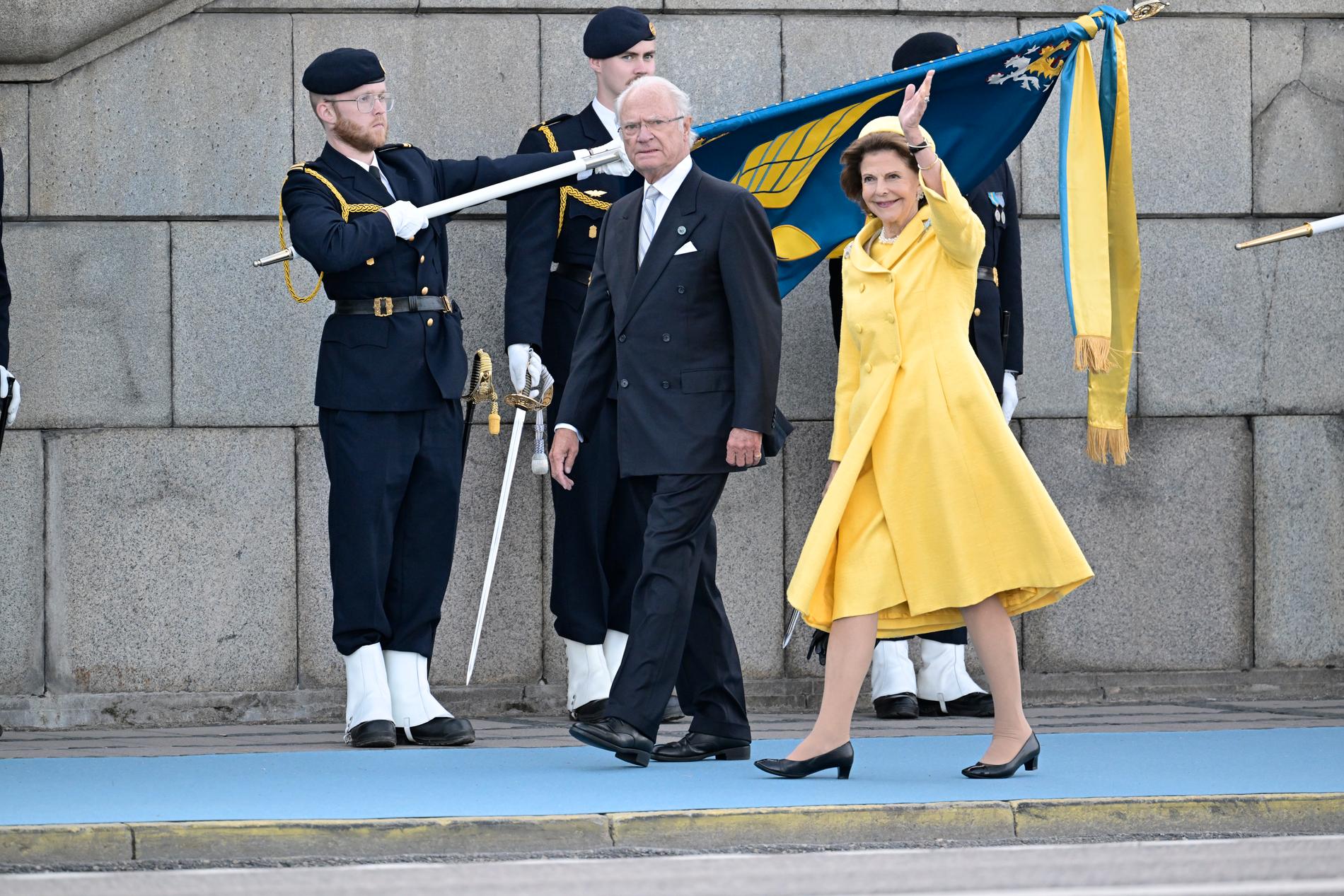 Carl XVI Gustaf och drottning Silvia.