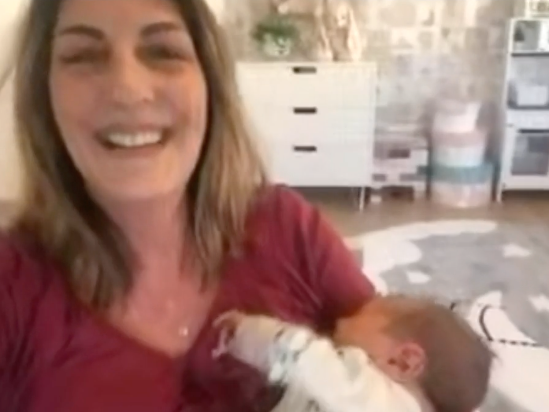 I torsdagens ”Efter fem” presenterade Soraya Lavasani nyfödde sonen Winston.