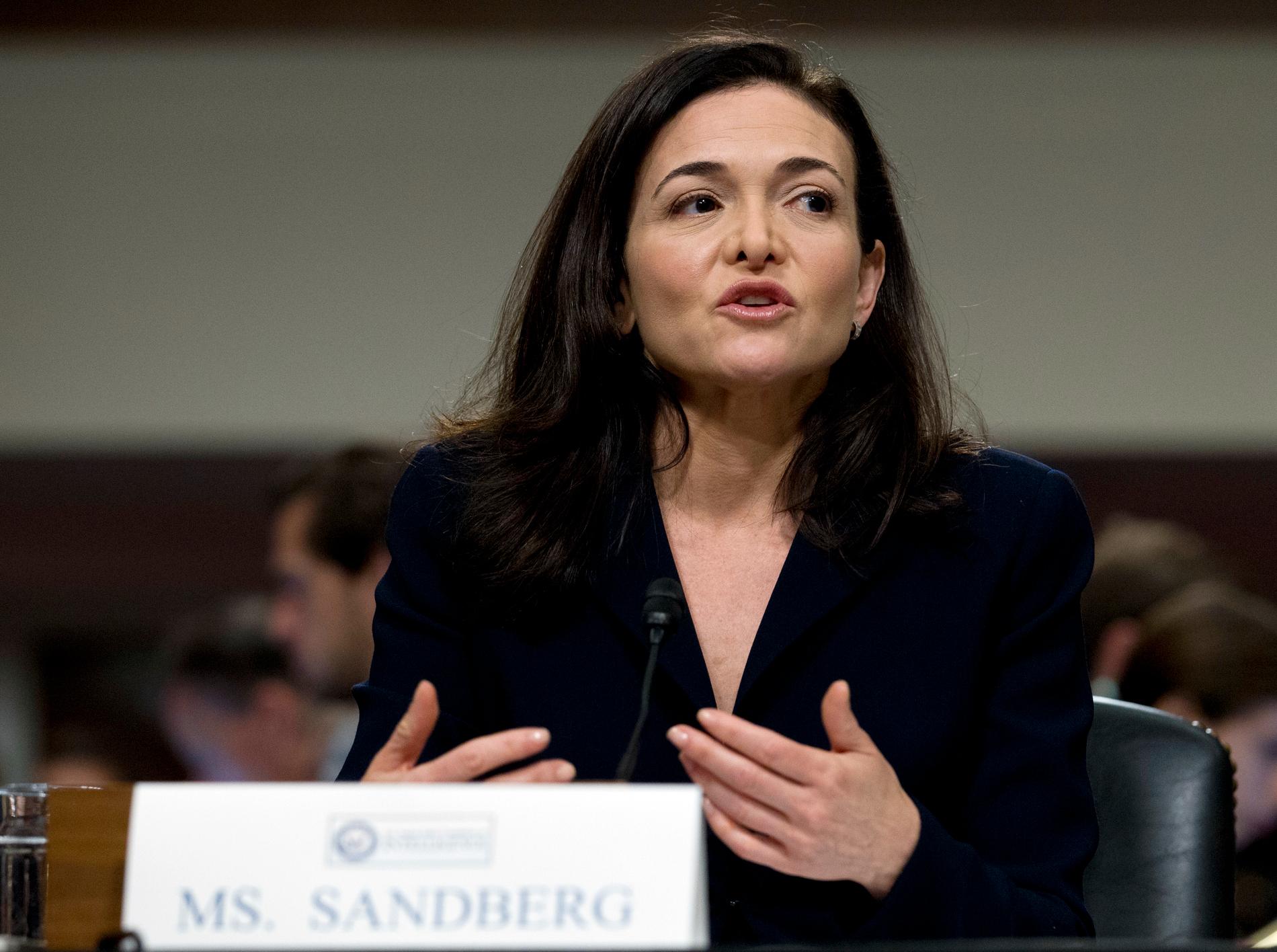Sheryl Sandberg, operativ chef för Meta, ska lämna sin tjänst. Arkivbild.