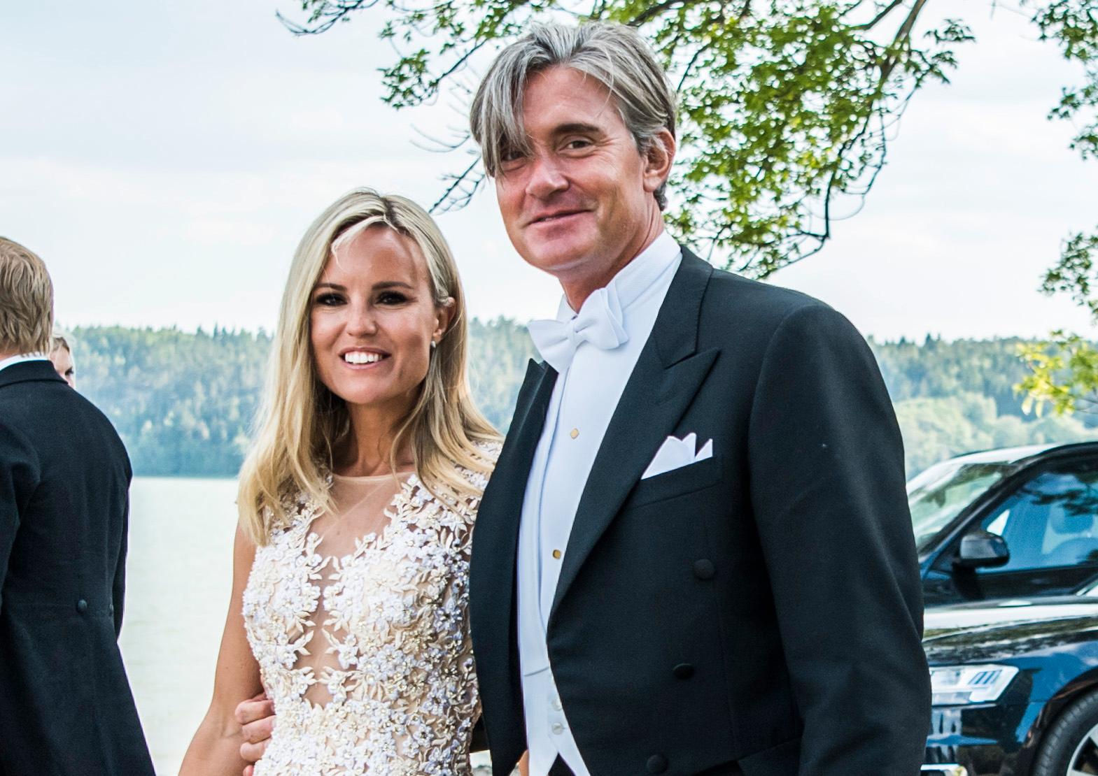 Sofi Fahrman och Filip Engelbert på Louise Gottliebs och Gustav Thotts bröllop 2018.