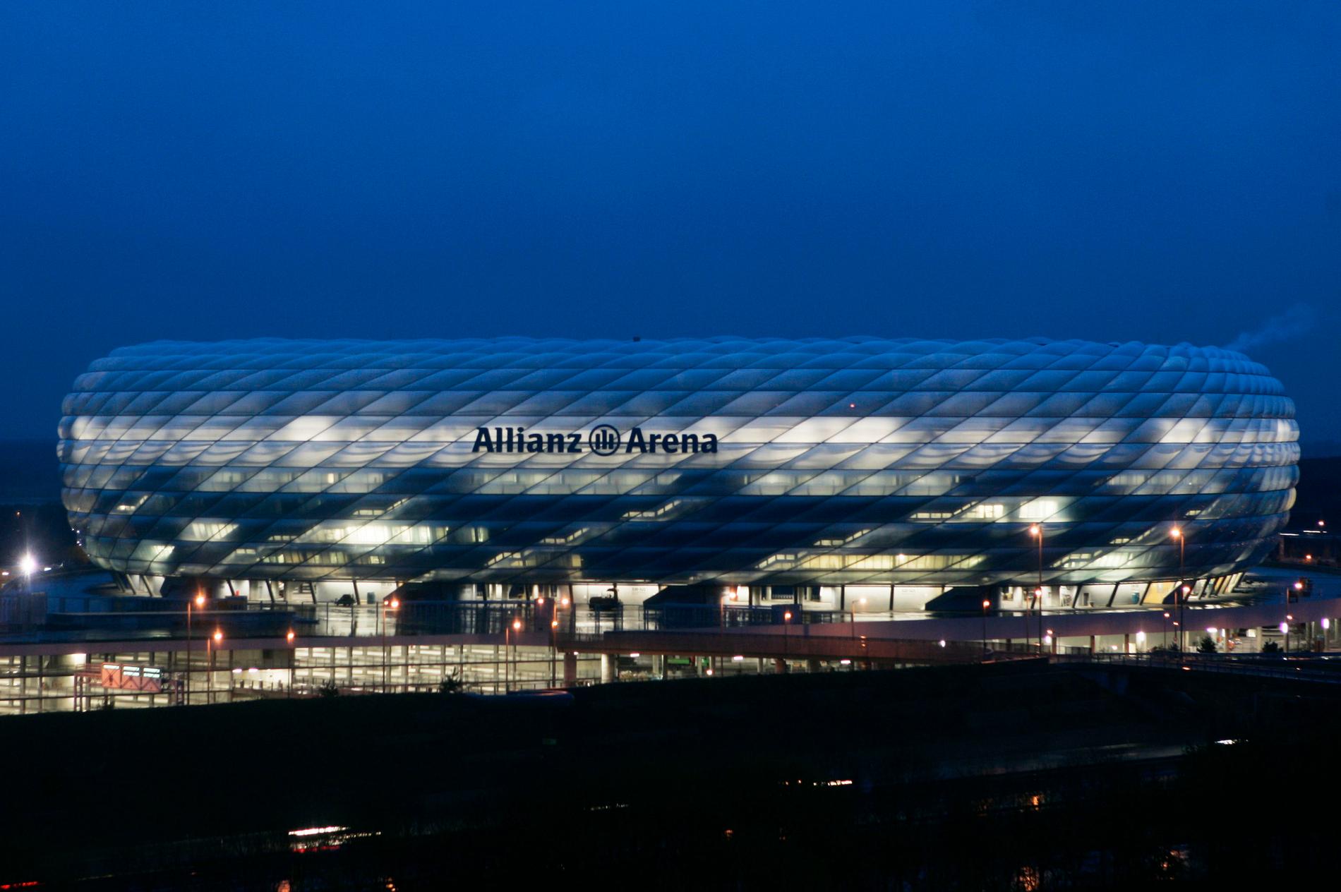 Allianz Arena i München.