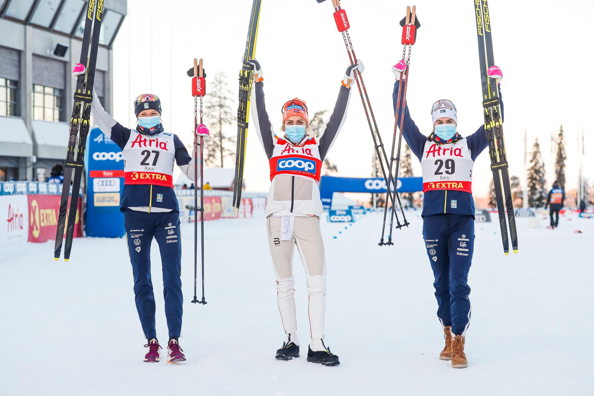 Inte förrän nästa år får vi se de svenska skidåkarna tävla igen. 