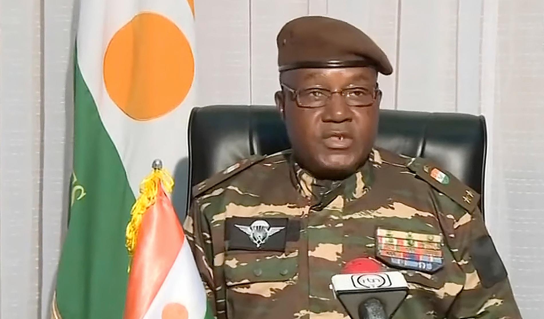 Nigers nya ledare general Abdouramane Tchiani.