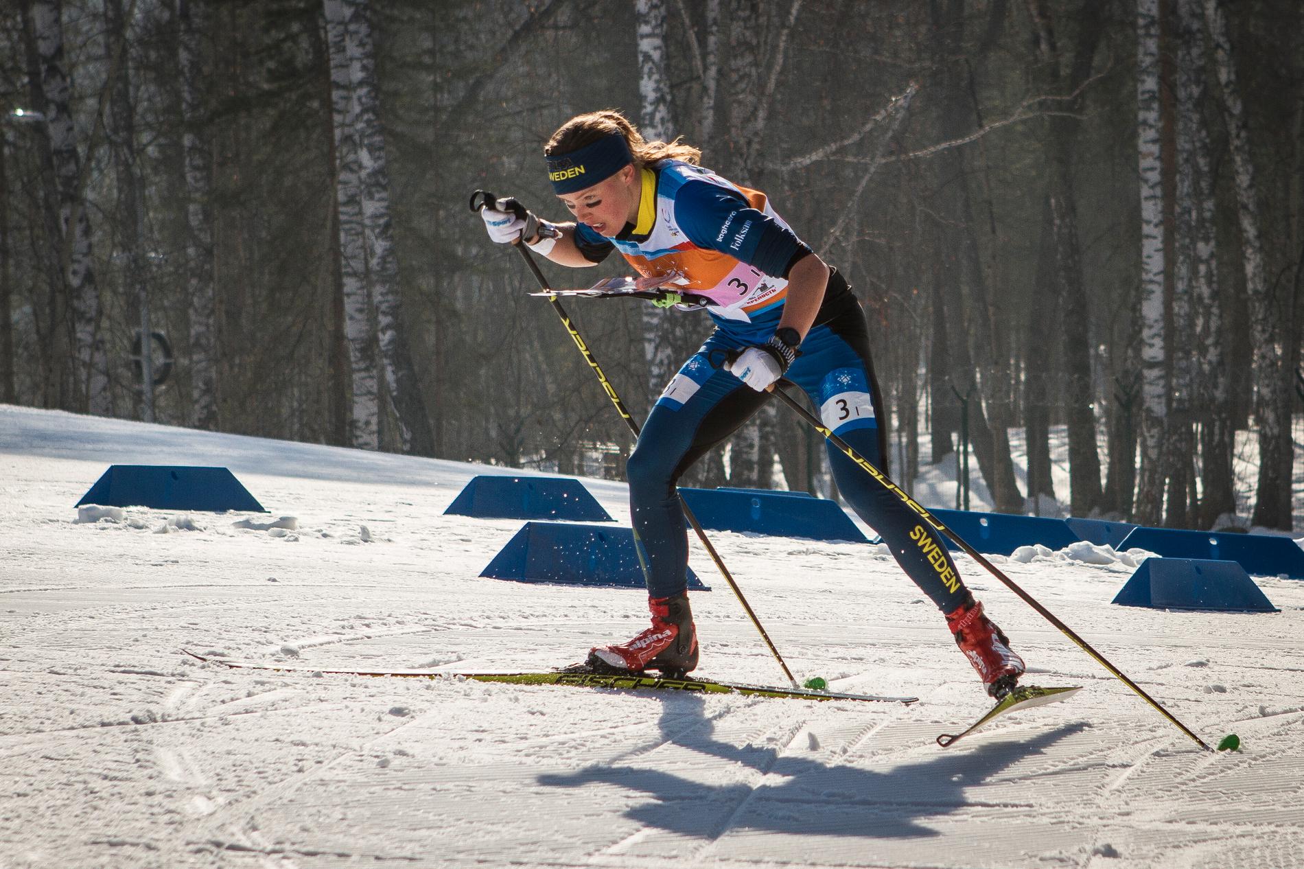 Tove Alexandersson fick bryta långdistansloppet i skidorienterings-VM. Arkivbild.