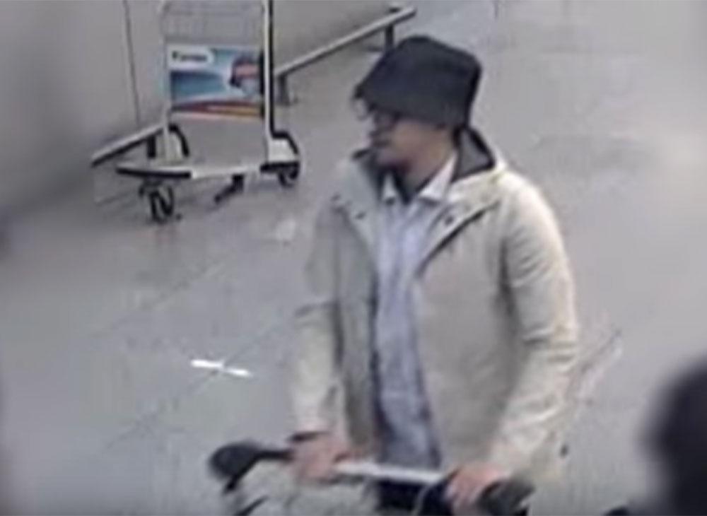 Belgisk polis släpper nu en video på den misstänkte terroristen eftersom myndigheterna behöver hjälp med identifiering.