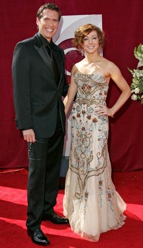"Buffy"-stjärnorna och äkta makarna Alexis Denisof och Alyson Hannigan kom till galan tillsammans.