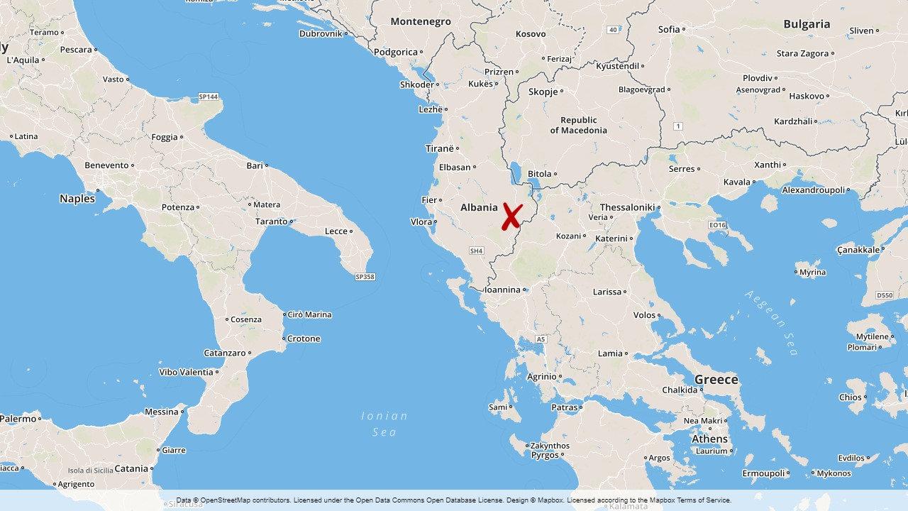 Fem personer har skadats i jordskalven i Albanien.