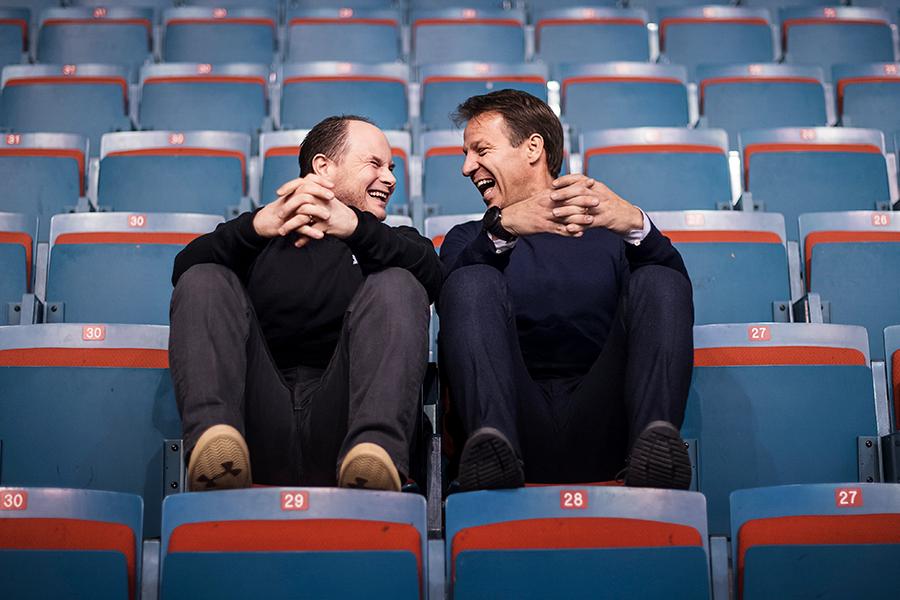 Larry Pilut och Mike Helber, två hockeyspelare som efter sina spelarkarriärer blev kvar i sverige