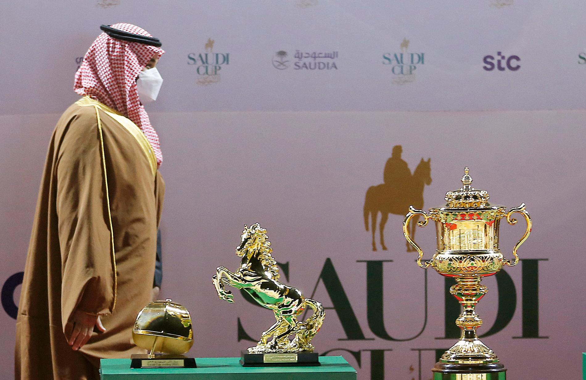 Saudiarabiens kronprins Mohammed bin Salman vid en prisutdelning häromdagen.