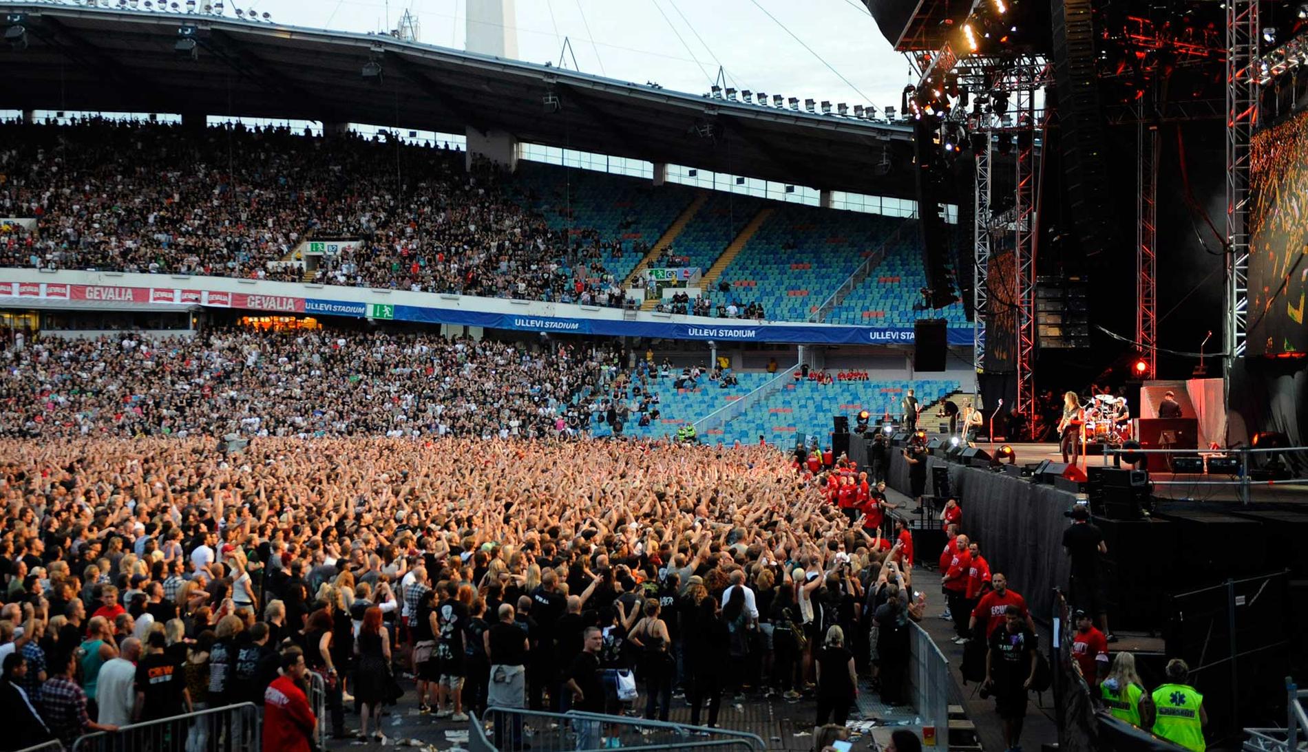 Metallica på Ullevi 2011.