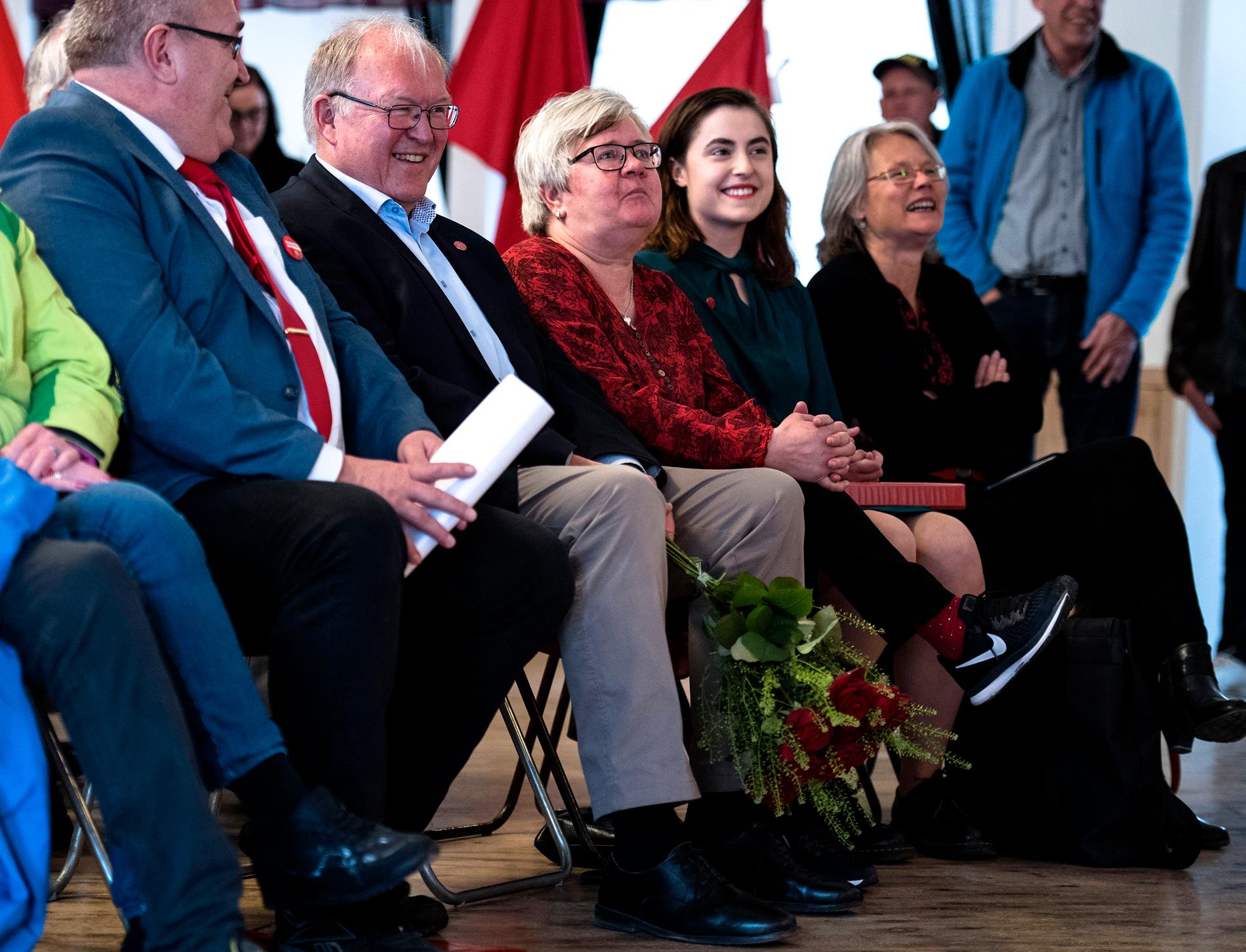 Tidigare statsministern Göran Persson höll tal på första maj i Folkets hus i sin födelseort Vingåker i Södermanland. 