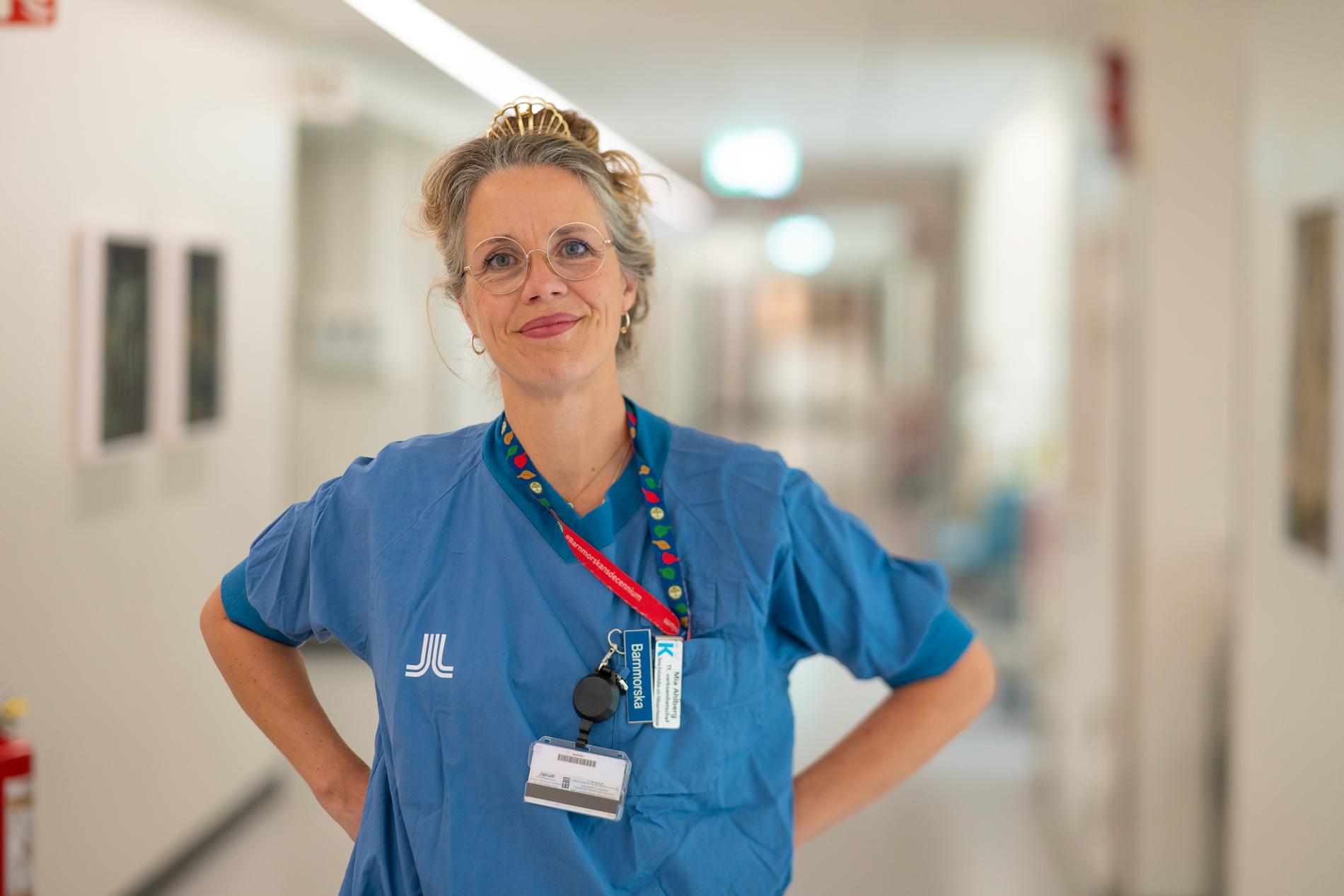 Mia Ahlberg, legitimerad barnmorska, docent och verksamhetschef för Graviditet och förlossning på Karolinska universitetssjukhuset i Huddinge.