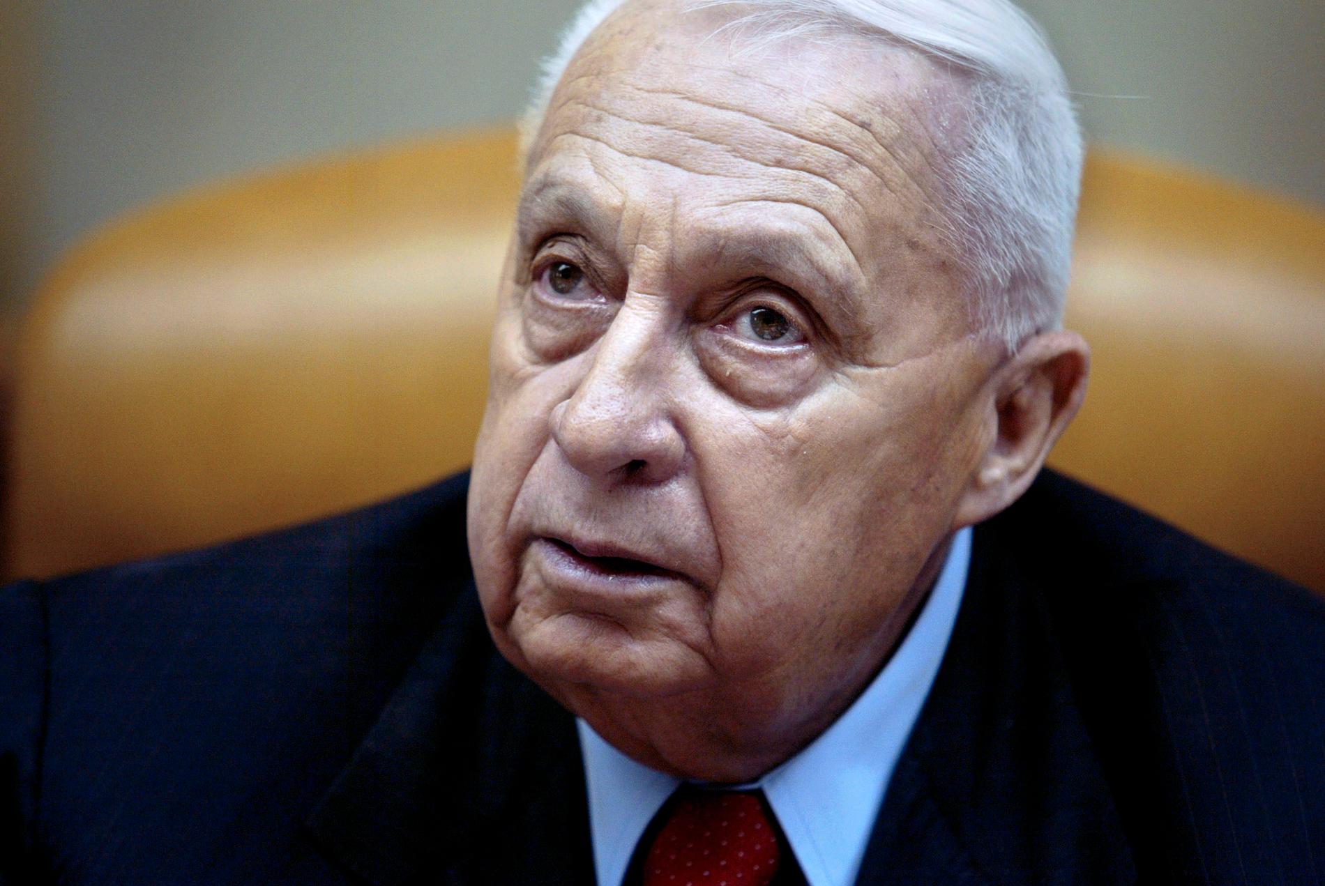 Israels dåvarande premiärministern Ariel Sharon i januari 2005.