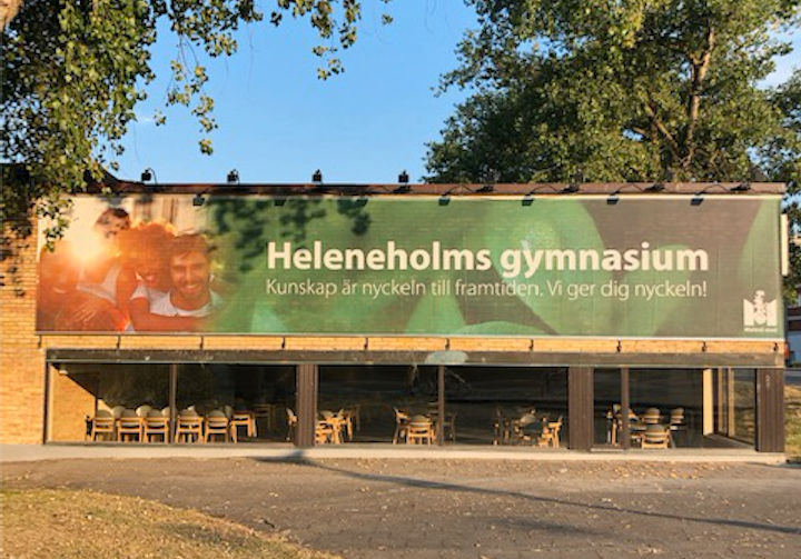 Heleneholms gymnasium.