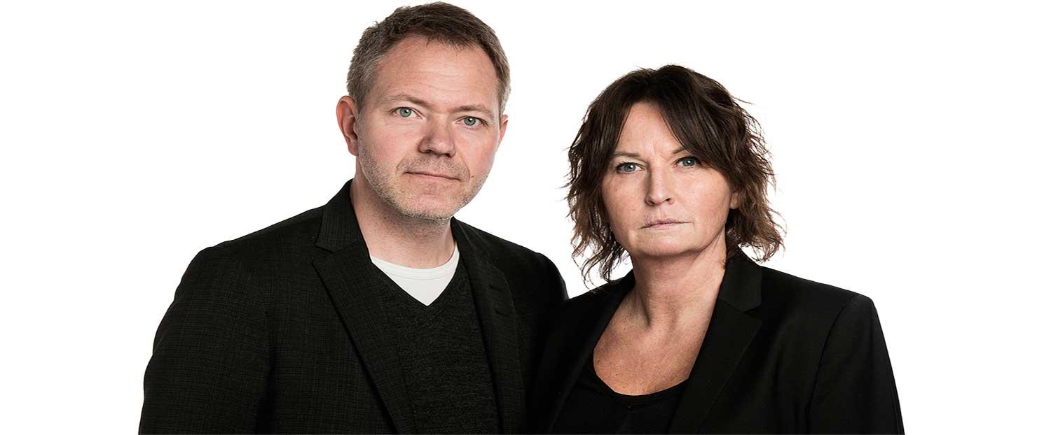 Fredric Karén, chefredaktör Svenska Dagbladet och Sofia Olsson Olsén, chefredaktör Aftonbladet.