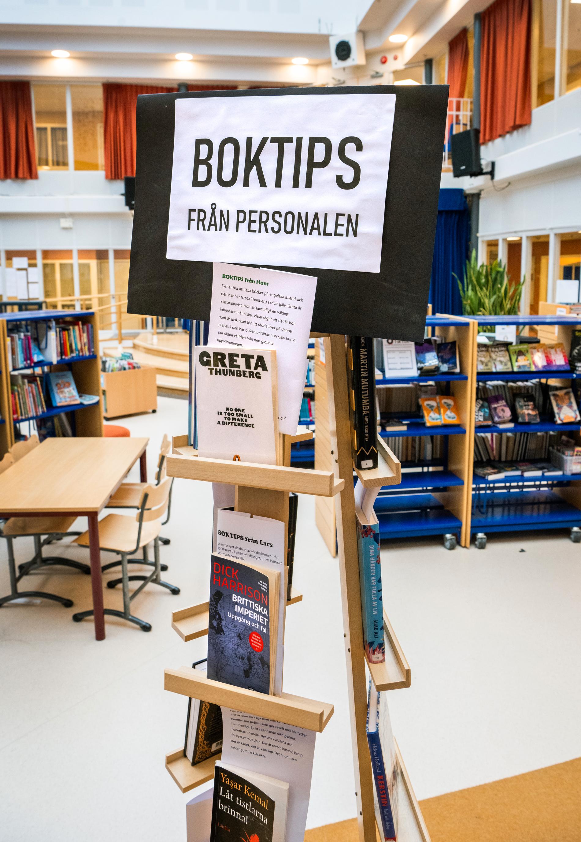 "Det är jättebra med skolbibliotek men funktionen är det viktiga, att den pedagogiska resursen finns på plats. Bibliotekarie är ett bristyrke för närvarande och en hyfsat stor andel av biblioteken är i dag bemannade av lärare och det är också ett bristyrke – så det är inte någon som vill att en massa lärare ska bemanna dem, säger Olof Sundin.