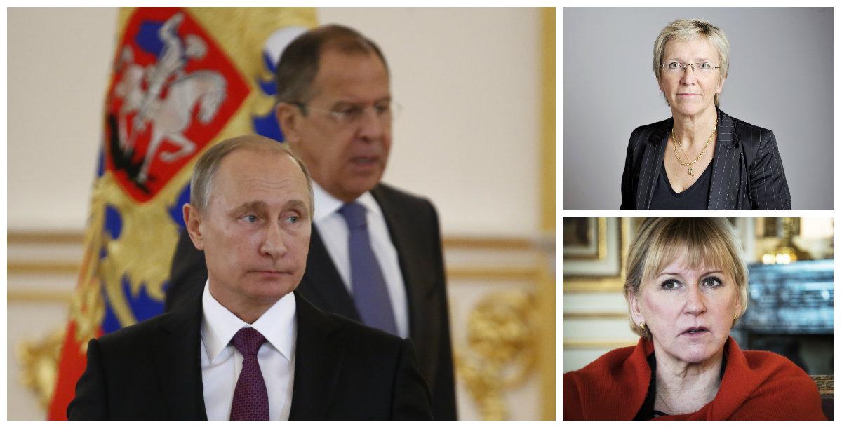 Kerstin Lundgren (C) uppmanar Margot Wallström att markera mot Rysslands aggressiva grannpolitik när hon träffar Putins utrikesminister Sergej Lavrov i morgon.