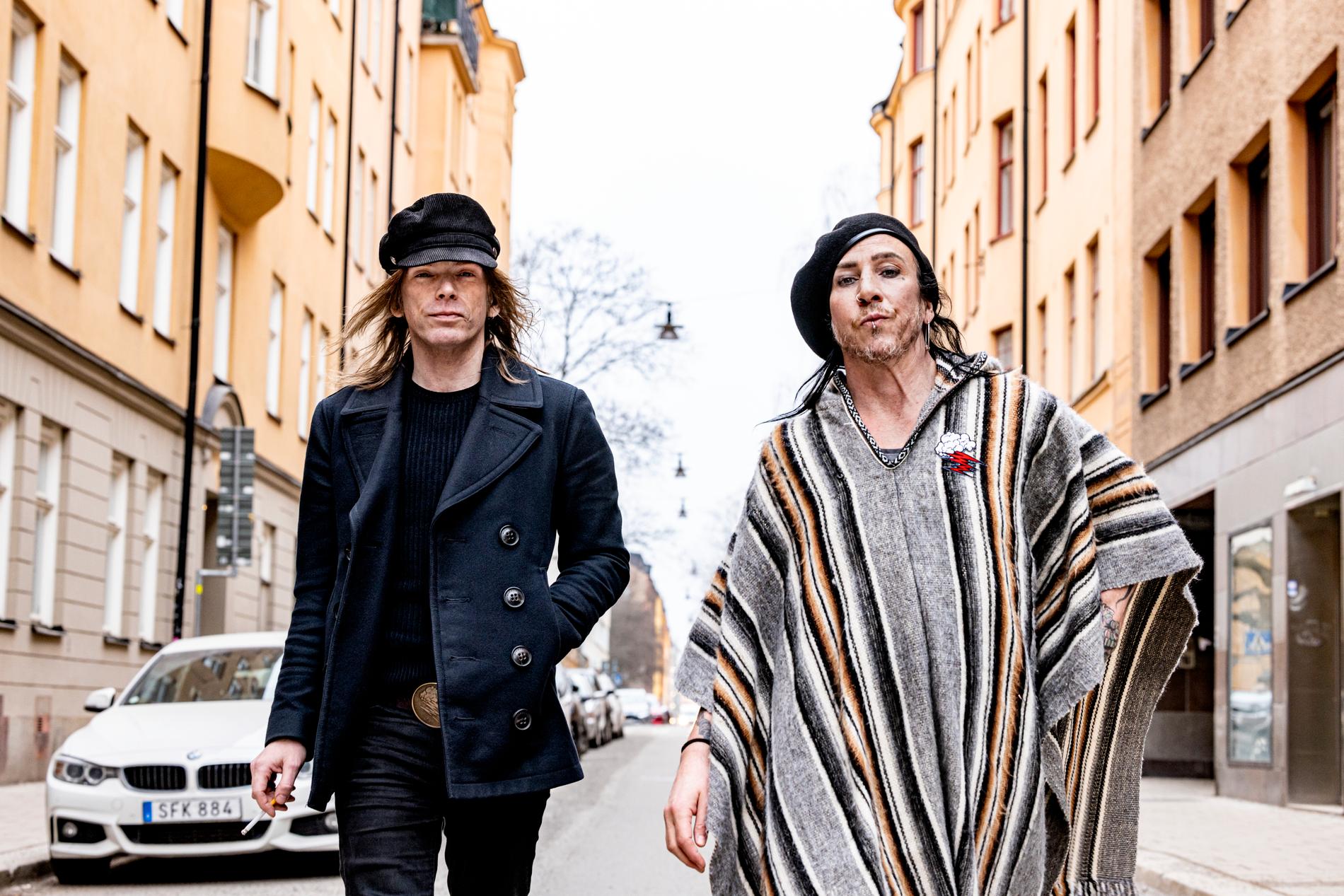 Nicke Andersson och Andreas Dregen från The Hellacopters.
