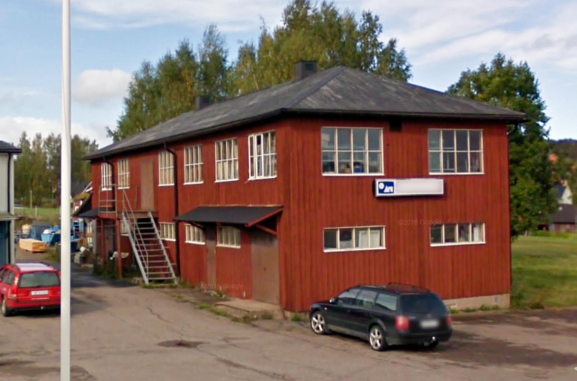 Alvar Aaltos gamla fabrik i Hedemora som totalförstördes i nattens brand.