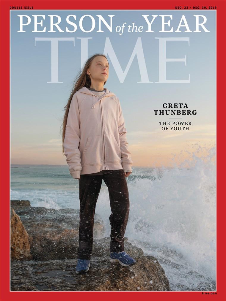 Omslaget till Time Magazine, som varje år utser årets person. 2019 är Greta Thunberg årets person menar tidningen.