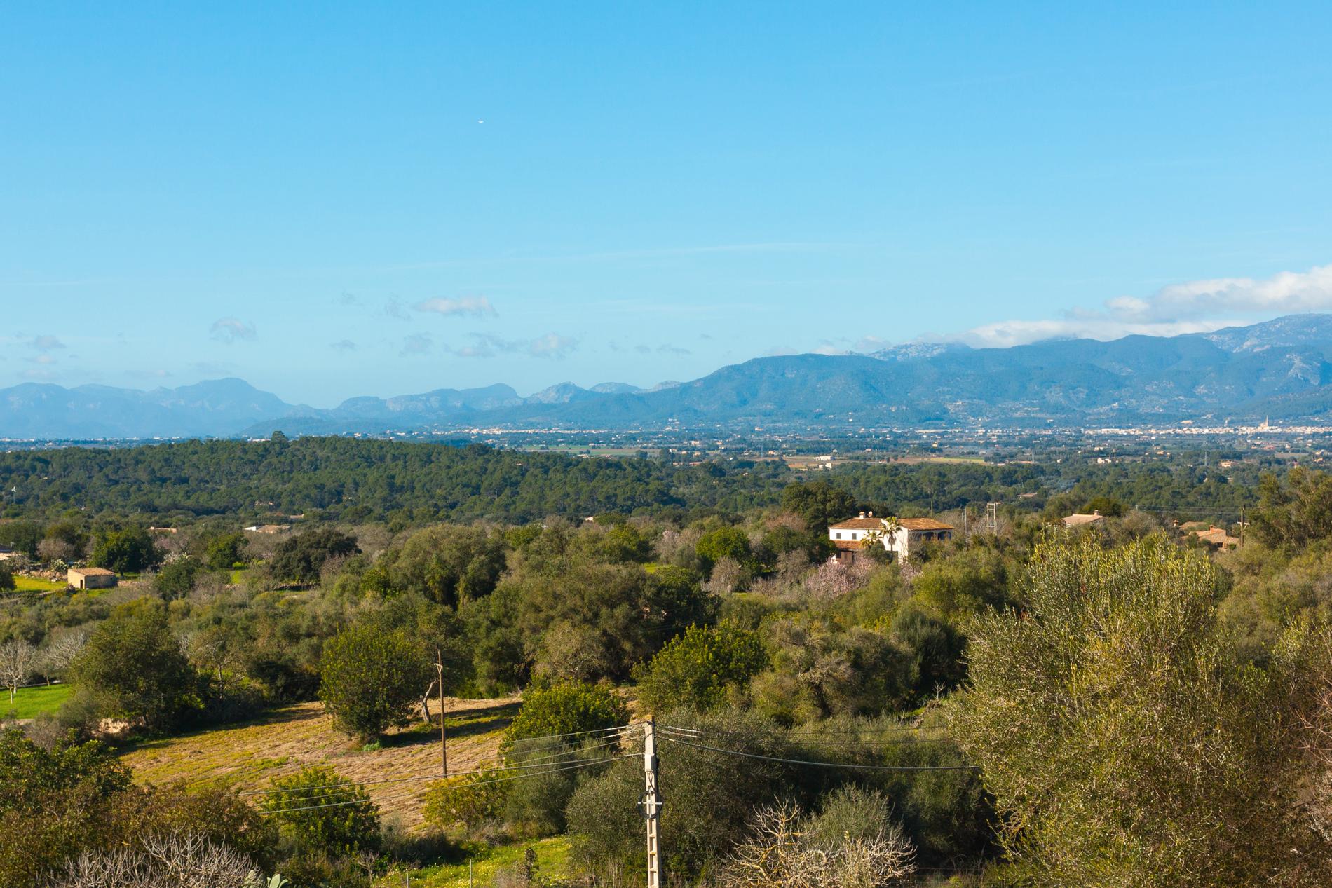 Landskapen runt Costitx på Mallorca.
