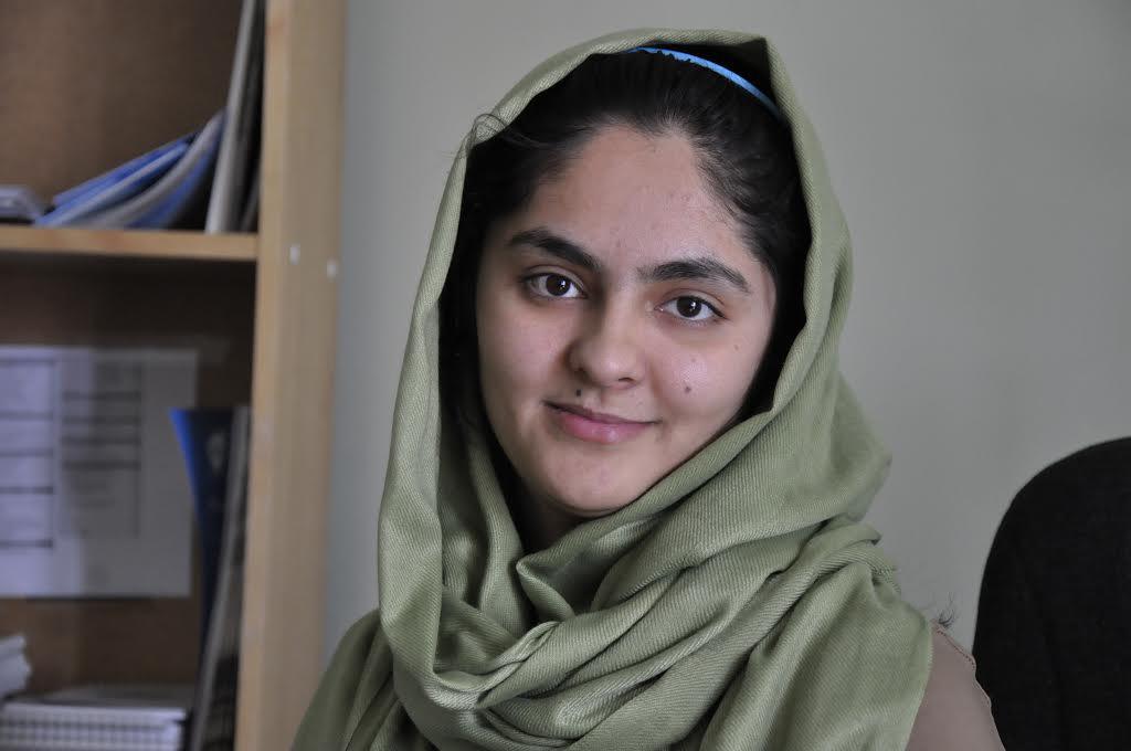 Humaira Ghani, informatör på Svenska Afghanistankommitténs kontor i Kabul.