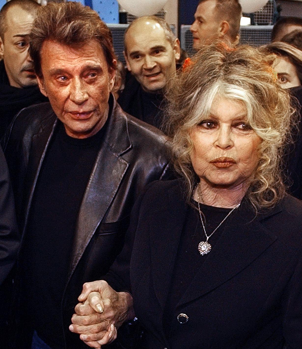 Johnny Halliday och Brigitte Bardot 2004.