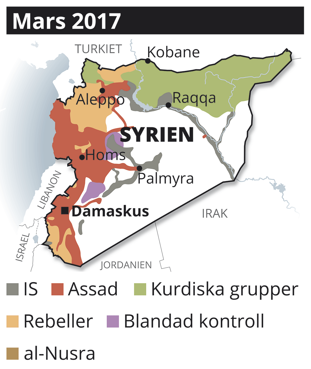 Så har IS område i Syrien krympt