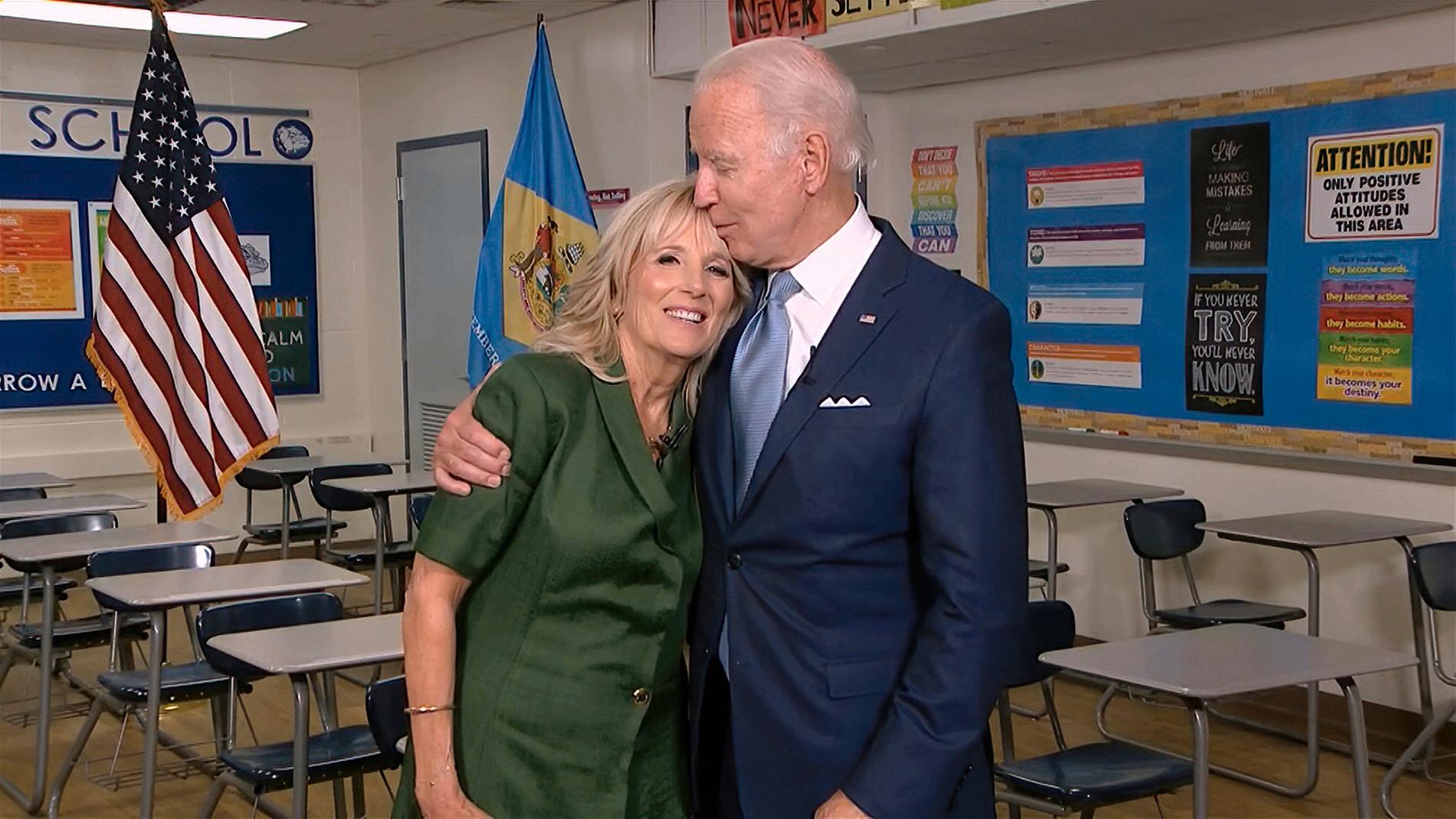 Jill och Joe Biden.
