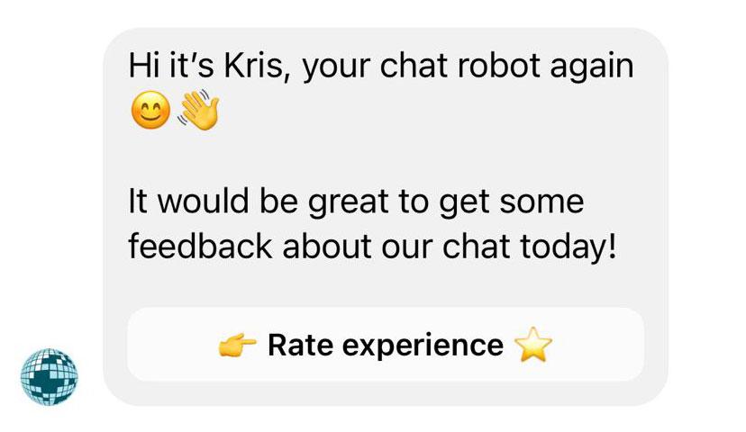 Trots många försök gick det inte att få något bra svar via Travellinks chatt-robot.
