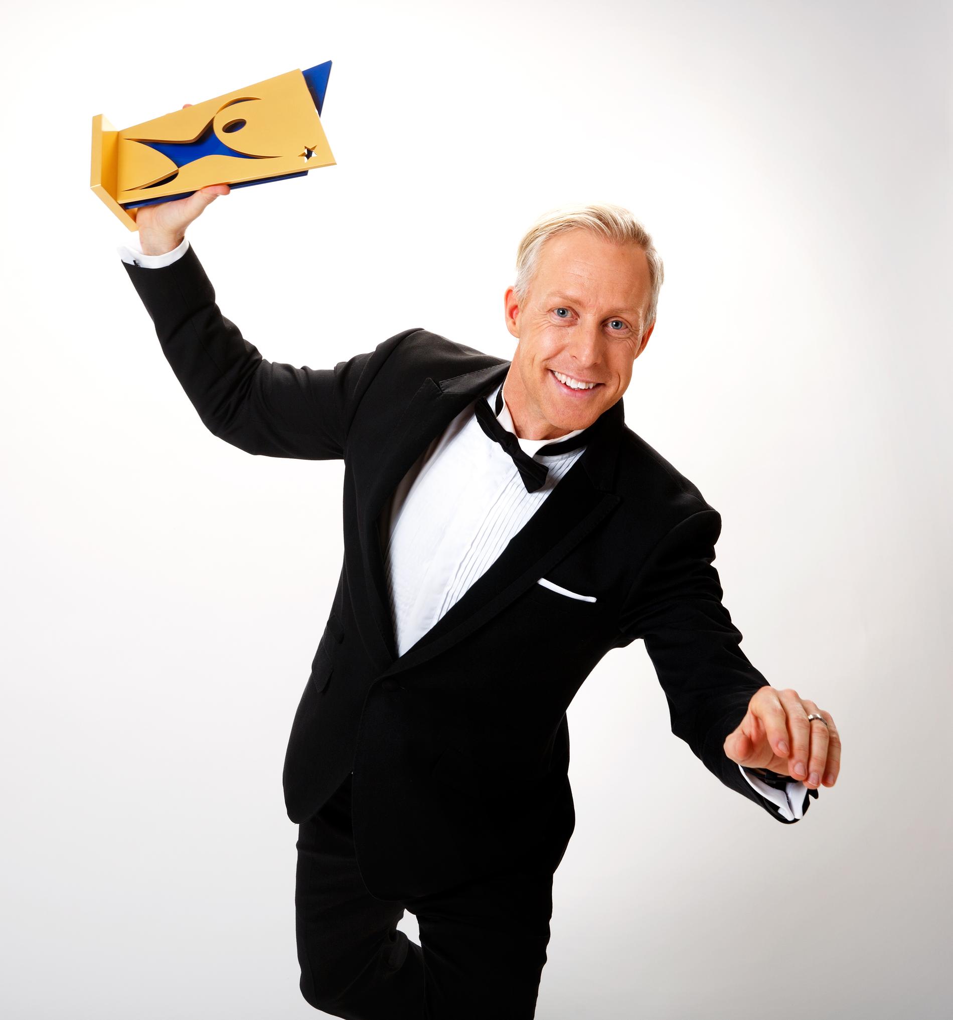 André Pops är programledare för Svenska Idrottsgalan 2016.