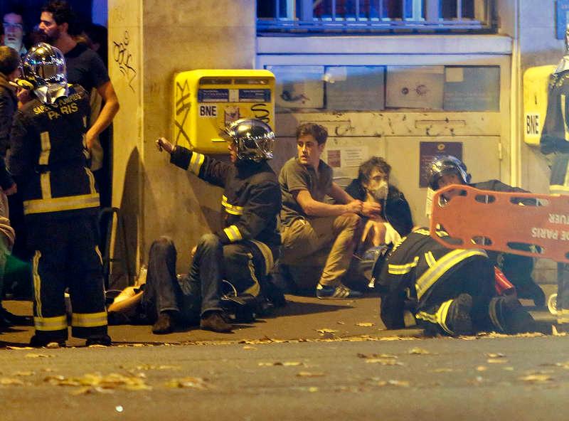 Räddningsådraget i samband med terrordådet mot Bataclan i Paris.