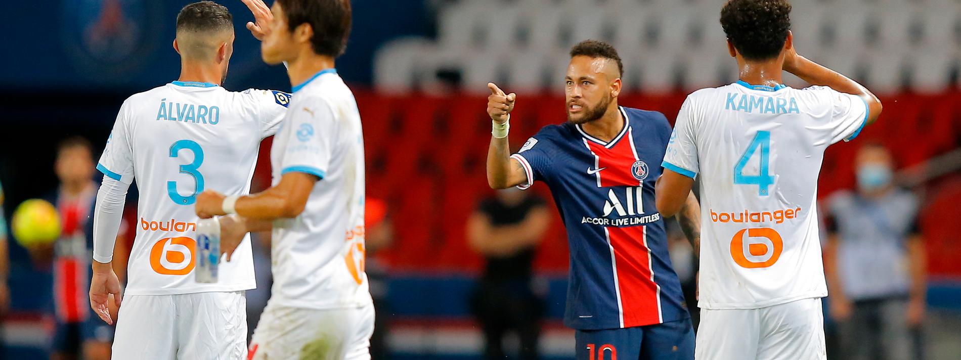 Neymar utreds för att ha uttryckt sig rasistiskt under matchen mellan PSG och Marseille.