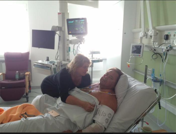 Leif-Ivan Karlsson, 56, har drabbats av en allvarlig hjärtinfarkt