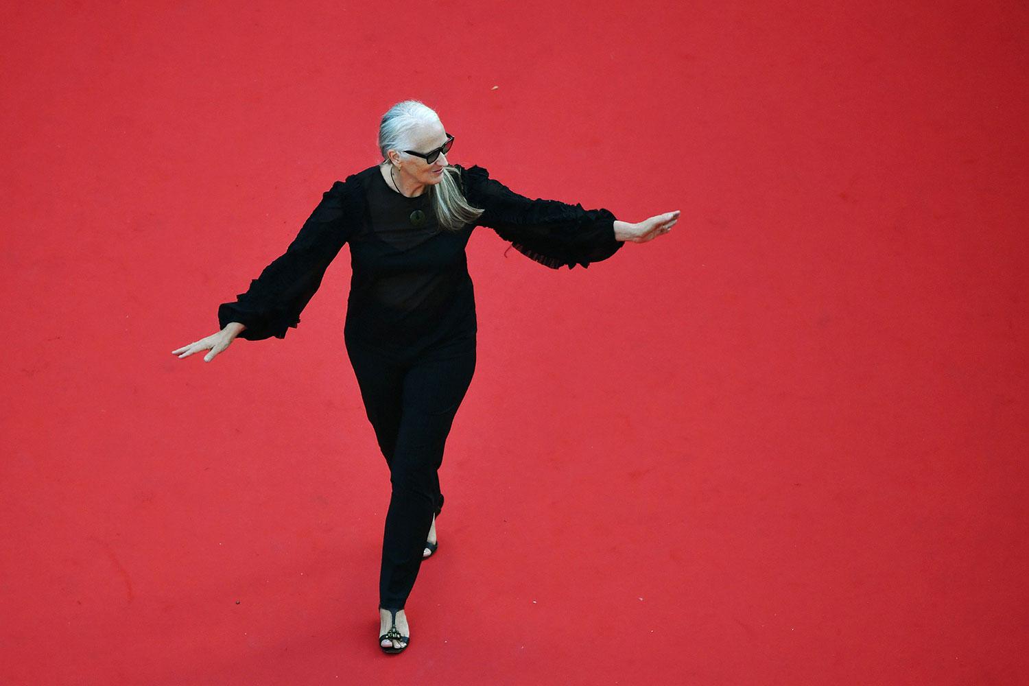Kvinnor Cannes. Jane Campion på röda mattan under årets filmfestival , där hon kritiserar snedfördelningen i branschen.