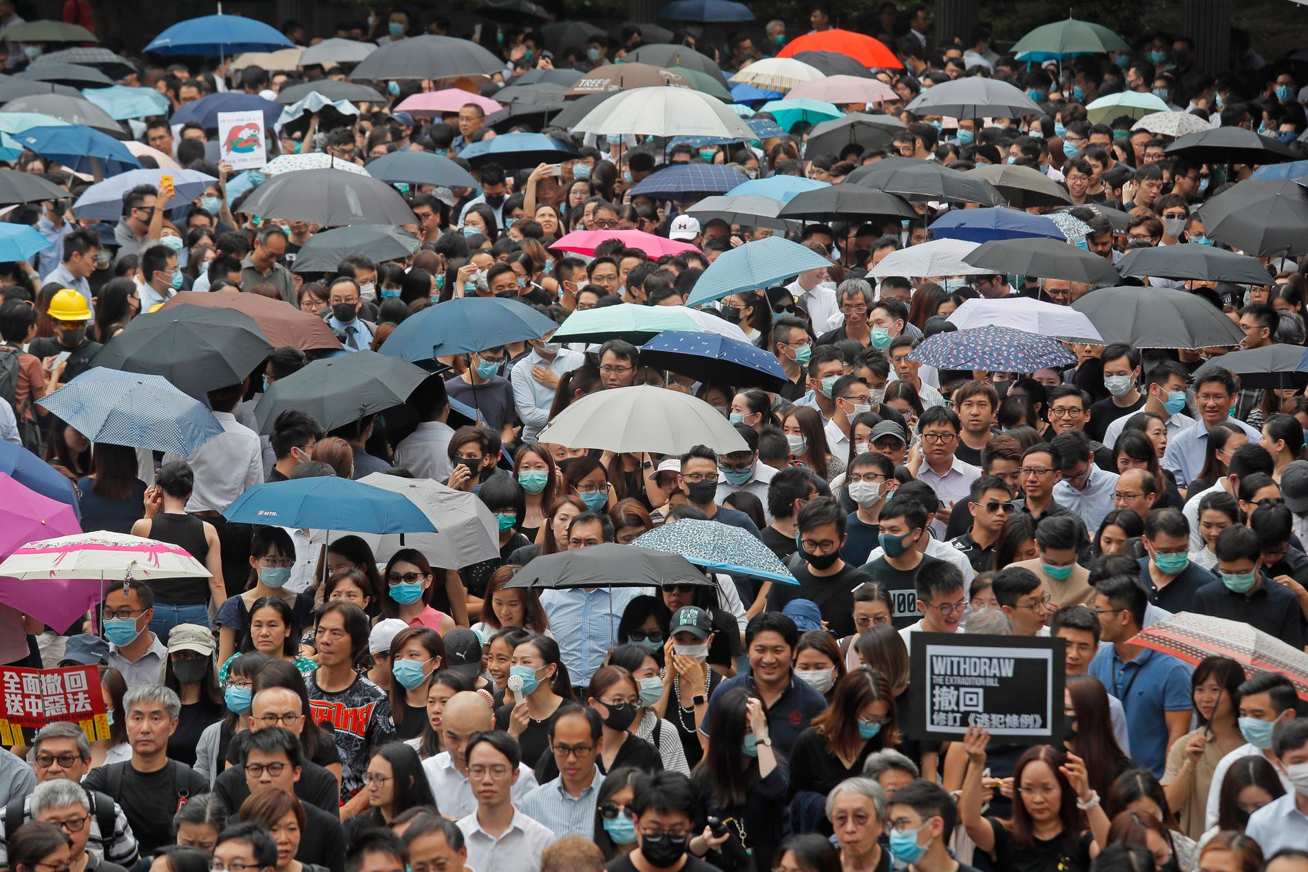 Jätteprotesterna i Hongkong har pågått i månader.