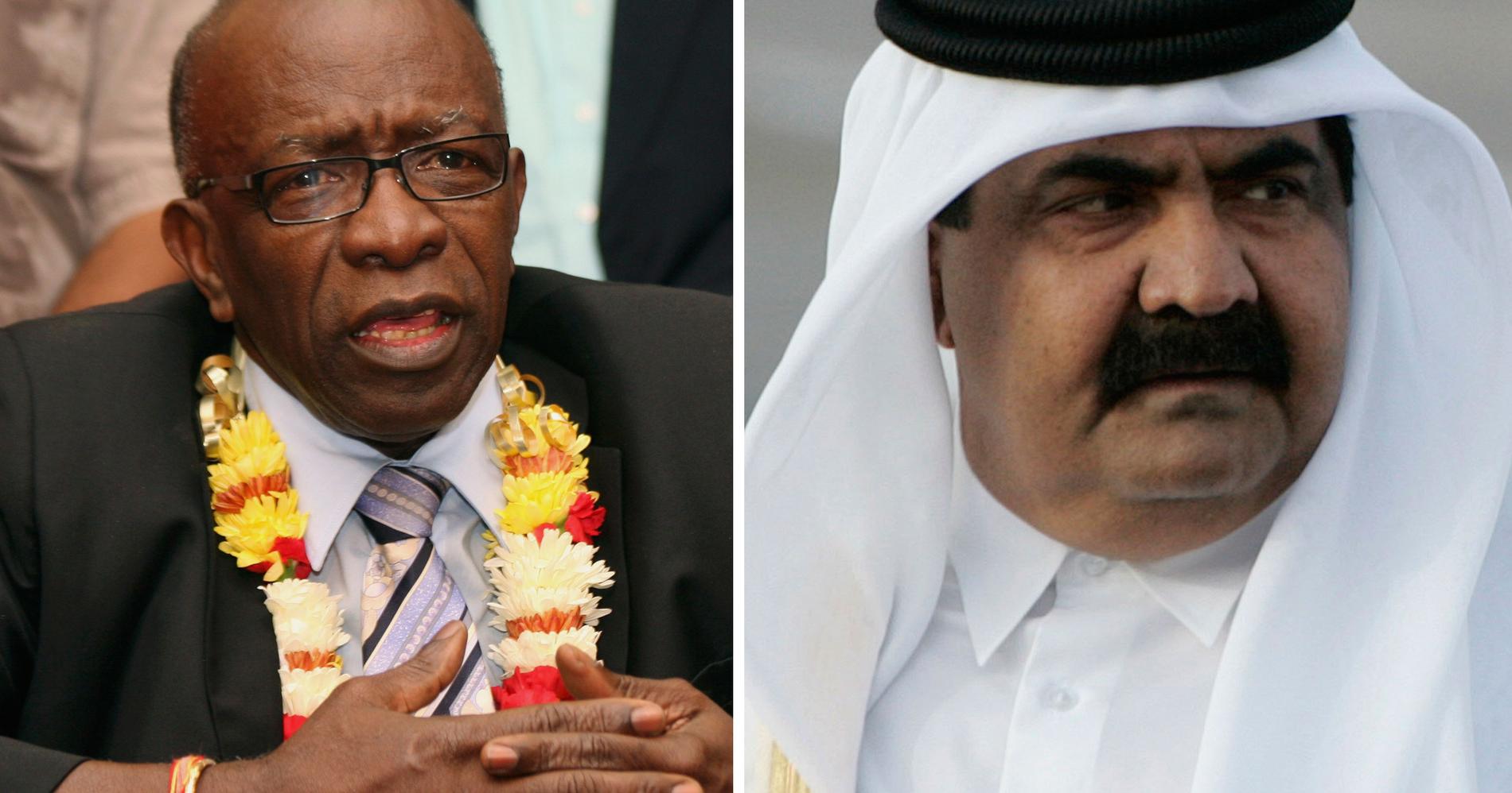 Jack Warner och Mohammed bin Hamad bin Khalifa Al Thani