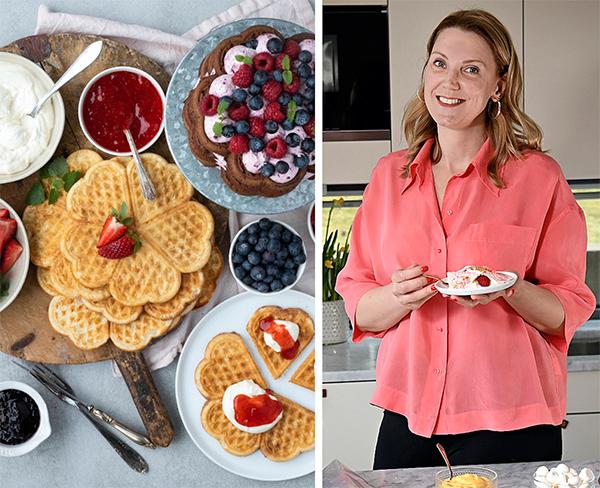  Bak-och dessertkreaktören Emma Brink Rask från bloggen ”Brinken bakar” tipsar om goda våfflor.