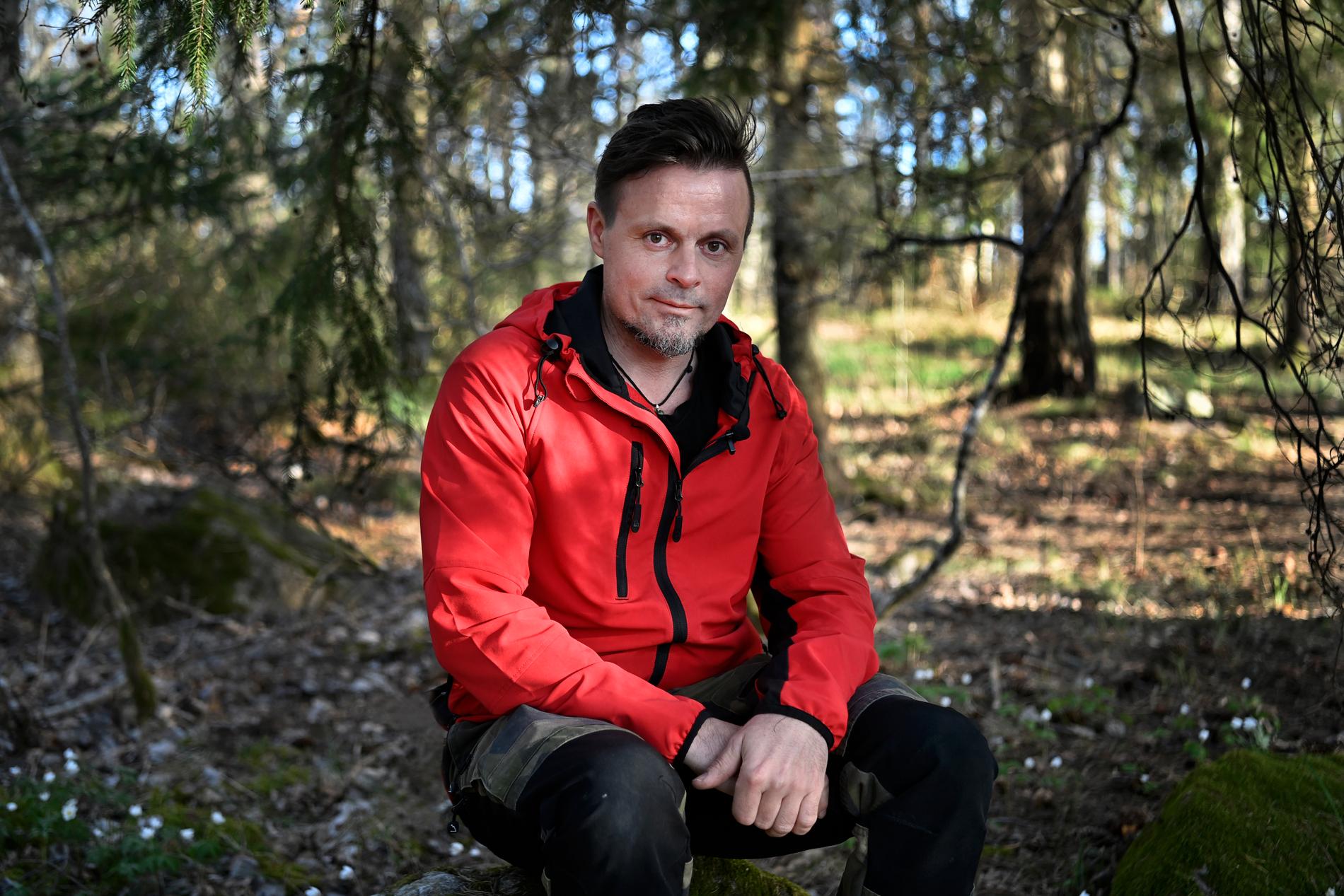 Jonas Hallin och hans två söner hittade kvinnan i gruvhålet i Norberg. 